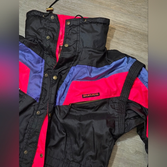Vintage Sun Ice 3 In 1 Coat Vest Windbreaker Mens S Colorblock  Retro Unisex - Picture 7 of 12